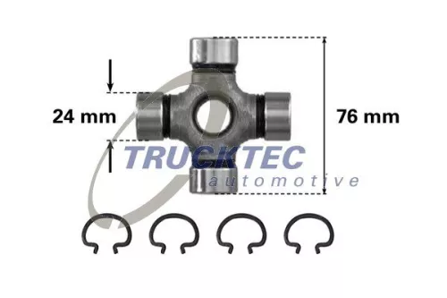 TRUCKTEC AUTOMOTIVE Gelenk, Längswelle (02.34.004)