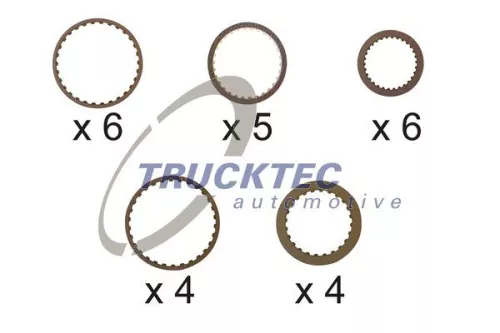 TRUCKTEC AUTOMOTIVE Belaglamellensatz, Automatikgetriebe (08.25.050)
