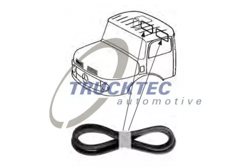 TRUCKTEC AUTOMOTIVE Zier-/Schutzleiste, Heckscheibe (01.50.001)