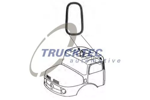 TRUCKTEC AUTOMOTIVE Zier-/Schutzleiste, Seitenscheibe (01.50.003)