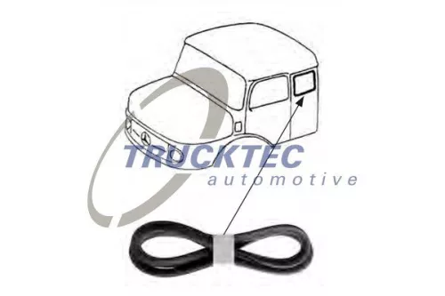 TRUCKTEC AUTOMOTIVE Zier-/Schutzleiste, Seitenscheibe (01.50.004)