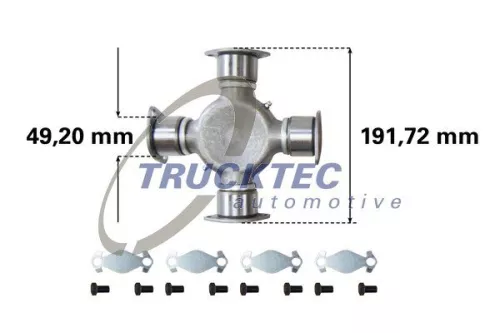 TRUCKTEC AUTOMOTIVE Gelenk, Längswelle (03.34.014)